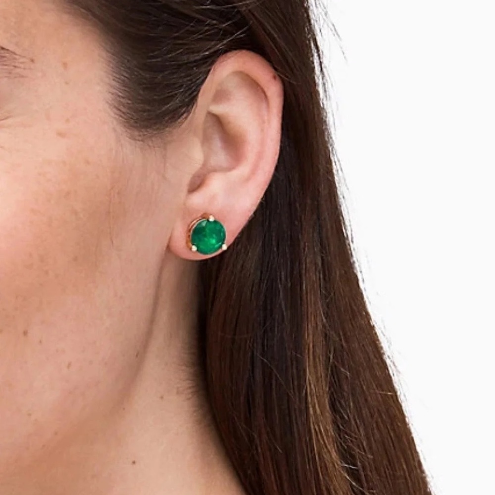 Kate Spade Rise & Shine Stud emerald - Picture 2 of 6
